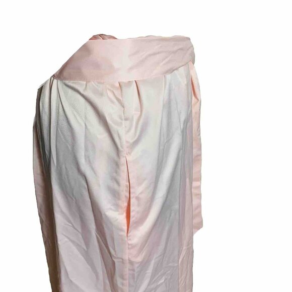 Cabernet Satin Pink Wrap Robe Sz M Kimono 3/4 Sleeve Loungewear Bathrobe Spa Vtg - Picture 5 of 14